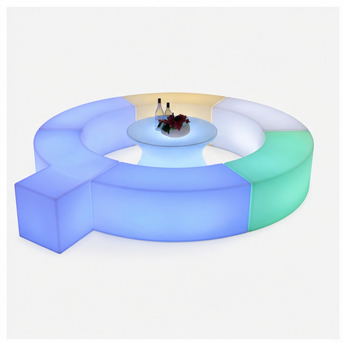 LED Curved Sofa