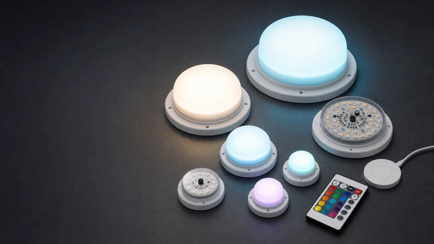 Vcan rechargeable RGB LED module family
