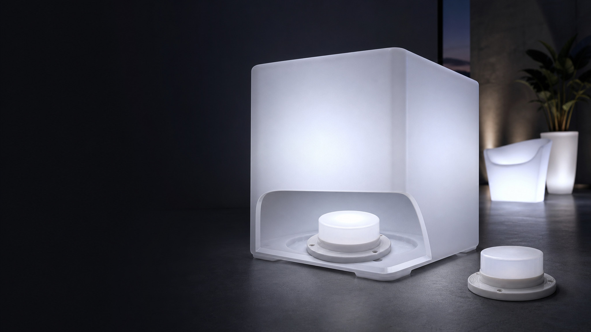 LED module integrated with translucent product materials